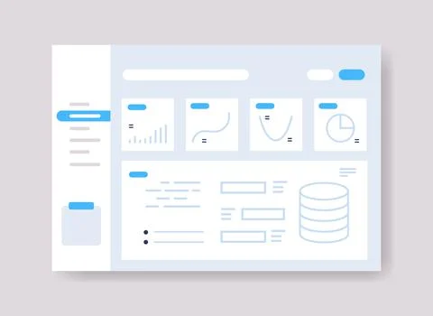 Infographic dashboard template with graph statistics data analysis information イラスト素材