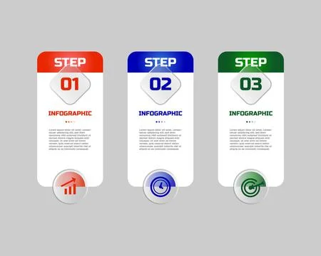 Infographic data element design vector template Stock Illustration