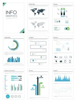 Infographic Data Presentation. Illustrazione stock
