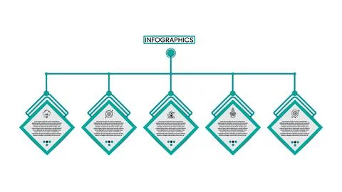 Infographic data visualization. Circle Vector infographic template design Stock Illustration