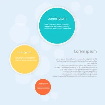Infographic design on the blue background Stock Illustration