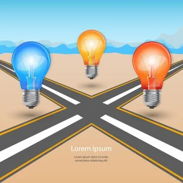 Infographic design. Bulb, Light icon. Illustrazione stock