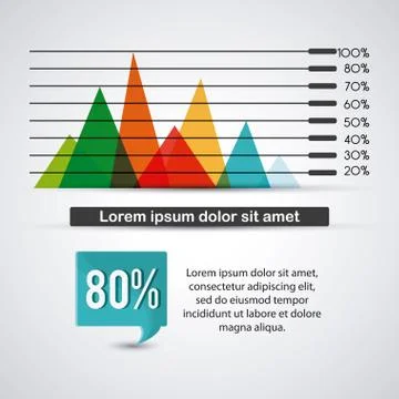 Infographic design. Data concept. Colorful illustration イラスト素材