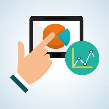 Infographic design. data icon.  business concept. , vector illustration Stock Illustration