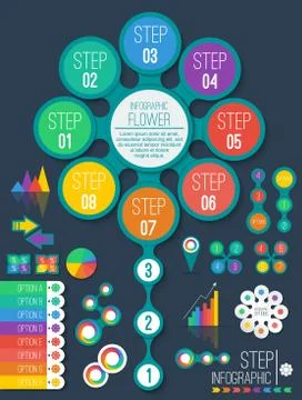 Infographic design element Stock Illustration