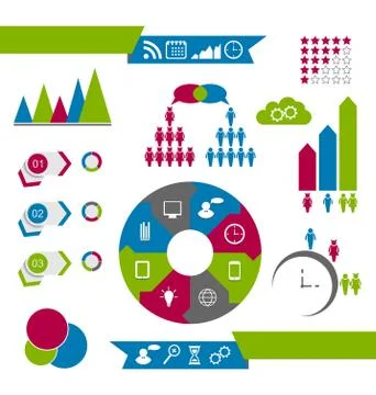 Infographic design elements ideal to display for your information Illustrazione stock