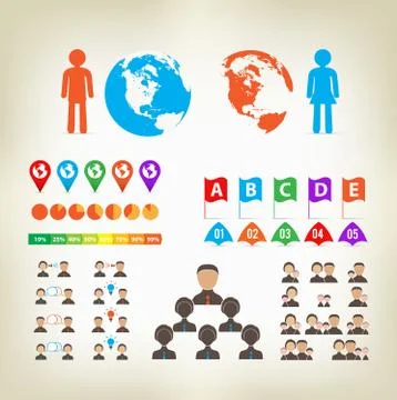 Infographic Design Elements Vector 스톡 일러스트