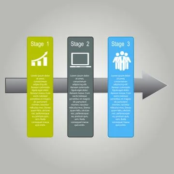 Infographic Design Elements for Your Business Vector Illustration Illustrazione stock