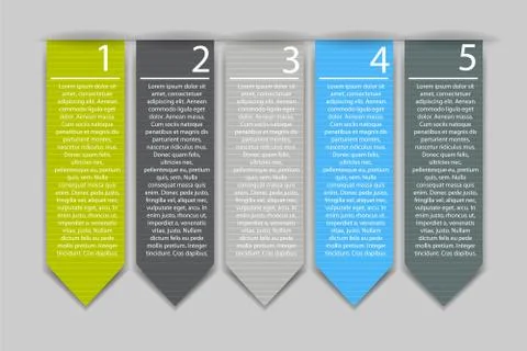 Infographic Design Elements for Your Business Vector Illustration Illustrazione stock