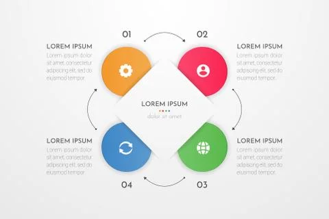 Infographic design elements for your business data Illustrazione stock