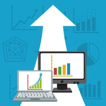 Infographic design. gadget icon. data illustration, editable vector Stock Illustration