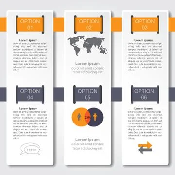 Infographic design on the grey background. Eps 10 vector file. Illustrazione stock