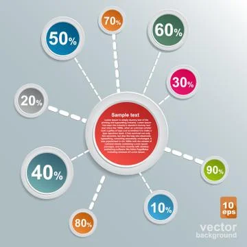Infographic design on the grey background. Eps 10 vector file. Stock Illustration