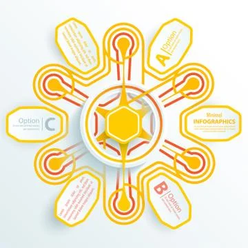Infographic design on the grey background. Stock-Illustration