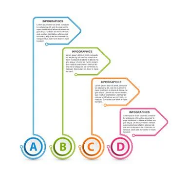 Infographic design organization chart template. Stock Illustration