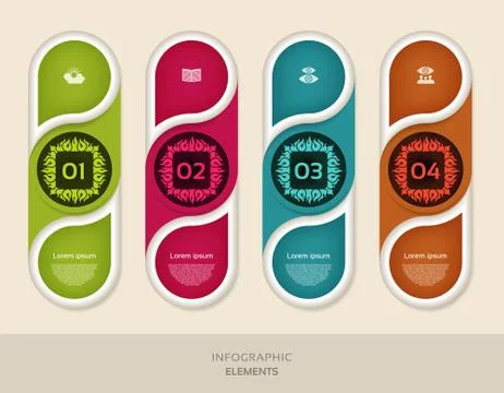 Infographic design template can be used for workflow layout, diagram, number Stock Illustration