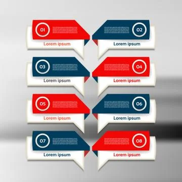 Infographic design template can be used for workflow layout, diagram, number Stock Illustration