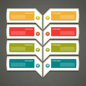 Infographic design template can be used for workflow layout, diagram, number Stock Illustration