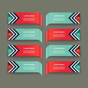 Infographic design template can be used for workflow layout, diagram, number Stock Illustration
