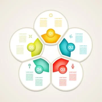 Infographic design template can be used for workflow layout, diagram, number Stock Illustration