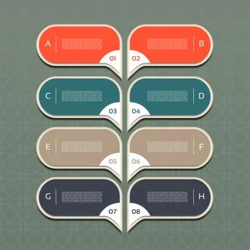 Infographic design template can be used for workflow layout, diagram, number Stock Illustration