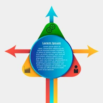 Infographic design template can be used for workflow layout, dia Stock Illustration