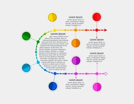 Infographic design template can be used for workflow layout, dia Stock Illustration