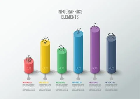 Infographic design template can be used for workflow layout, diagram, number  Stock Illustration