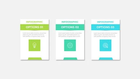Infographic design template. Creative concept with 3 steps Stock Illustration