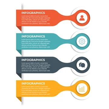 Infographic design template. Creative concept with 4 steps Stock-Illustration