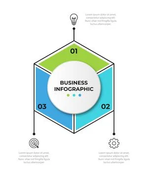 Infographic design template. Creative concept with 3 steps. Can be used for.. Stock Illustration