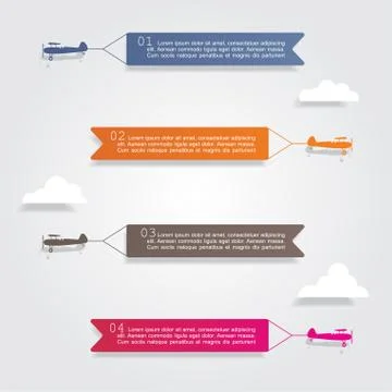 Infographic design template with elements and icons. Vector Stockillustratie