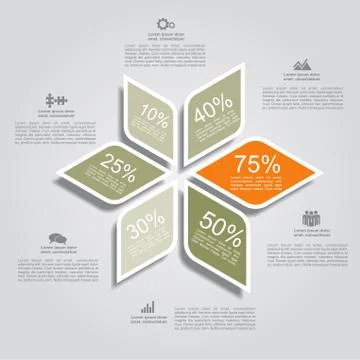 Infographic design template with elements. Vector illustration Stockillustratie