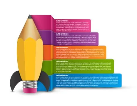 Infographic design template. Illustrazione stock