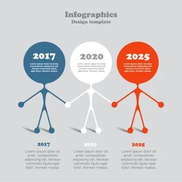 Infographic design template with place for data. Vector illustration Stock Illustration