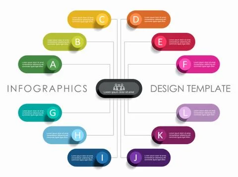 Infographic design template with place for your data. Vector illustration. Stock Illustration