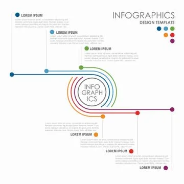 Infographic design template with place for your data. Vector illustration. Illustrazione stock