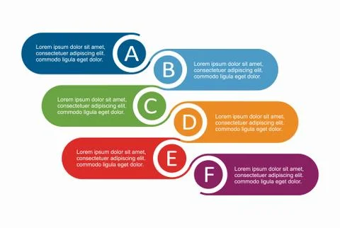 Infographic design template with place for your data. Vector illustration. Illustrazione stock