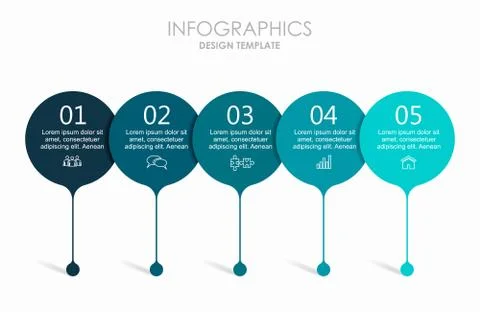 Infographic design template with place for your data. Vector illustration. 스톡 일러스트