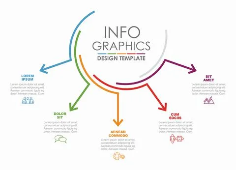 Infographic design template with place for your data. Vector illustration. イラスト素材