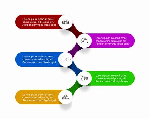 Infographic design template with place for your data. Vector illustration. Illustrazione stock