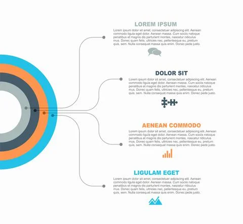 Infographic design template with place for your data. Vector illustration. 스톡 일러스트