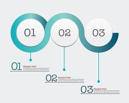 Infographic design template set and business icons. Stock Illustration