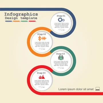 Infographic design template. Vector illustration Stock Illustration