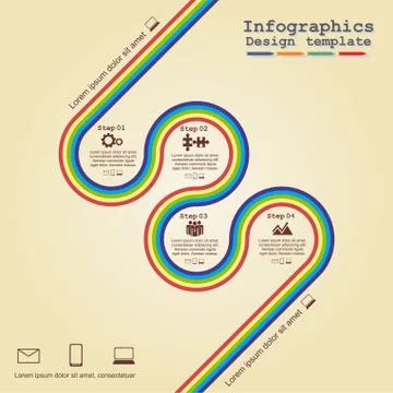 Infographic design template. Vector illustration Stock Illustration