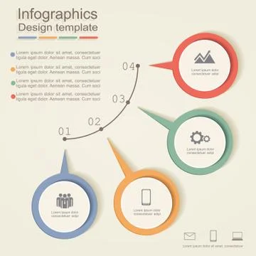Infographic design template. Vector illustration Stock-Illustration
