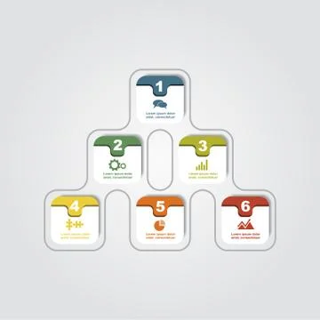 Infographic design template. Vector illustration Illustrazione stock