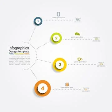 Infographic design template. Vector illustration Stock Illustration