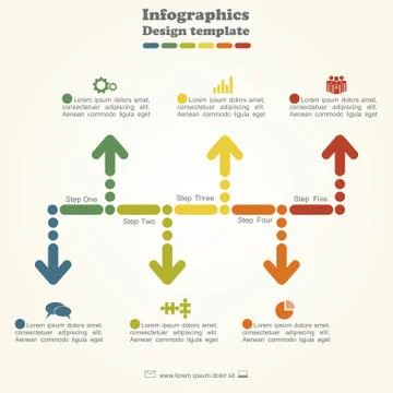 Infographic design template. Vector illustration Stock-Illustration