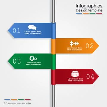 Infographic design template. Vector illustration Stock Illustration